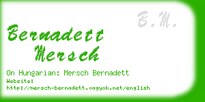 bernadett mersch business card